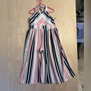 Bonnie Jean halter romper with skirt size 7